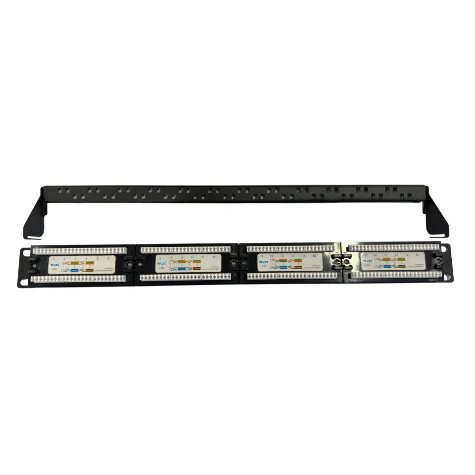24 Port Cat6 Dolu Patch Panel 1U 19''
