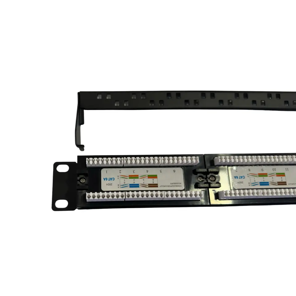 24 Port Cat6 Dolu Patch Panel 1U 19''