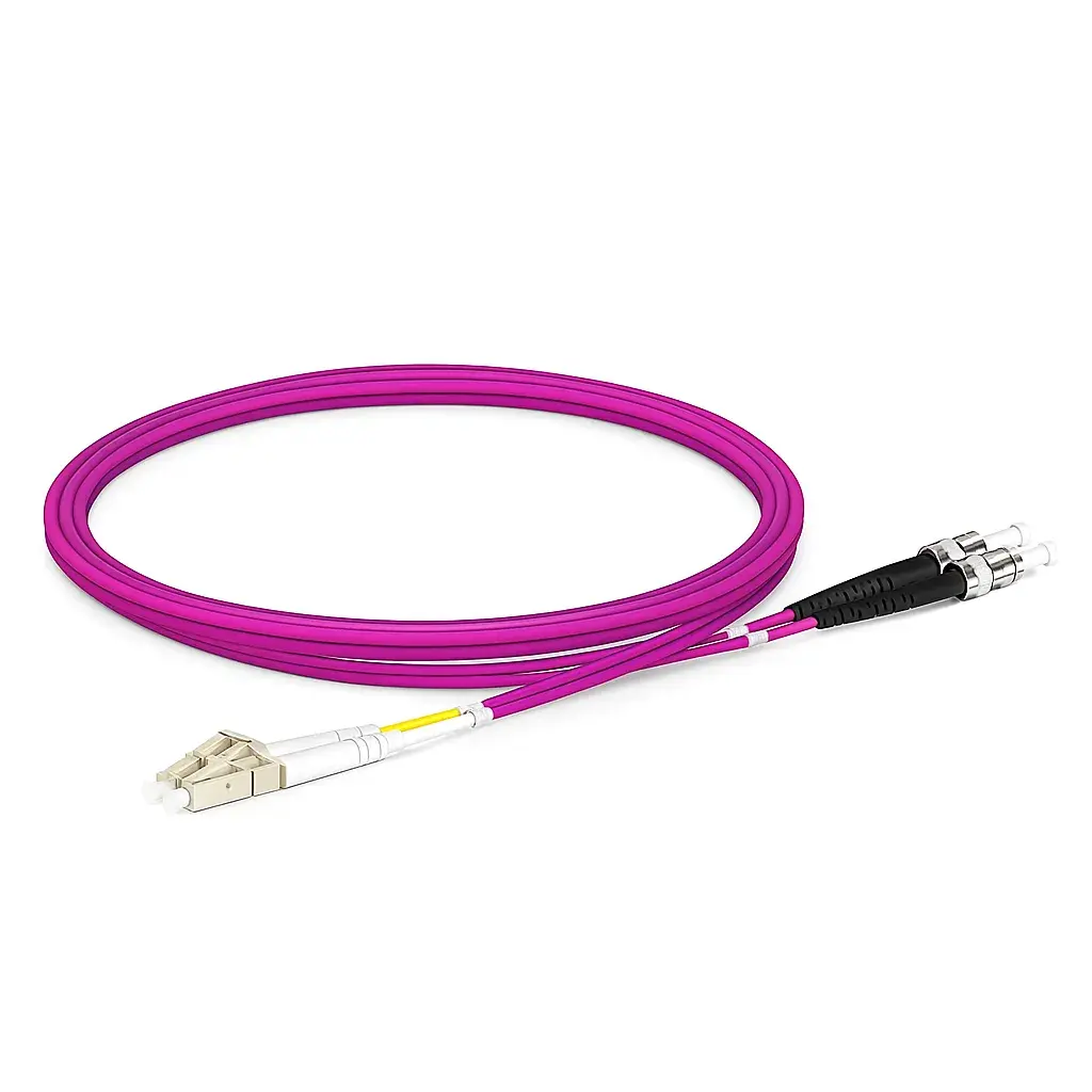 ST-LC OM4 Multimode Duplex Patchcord-1metre