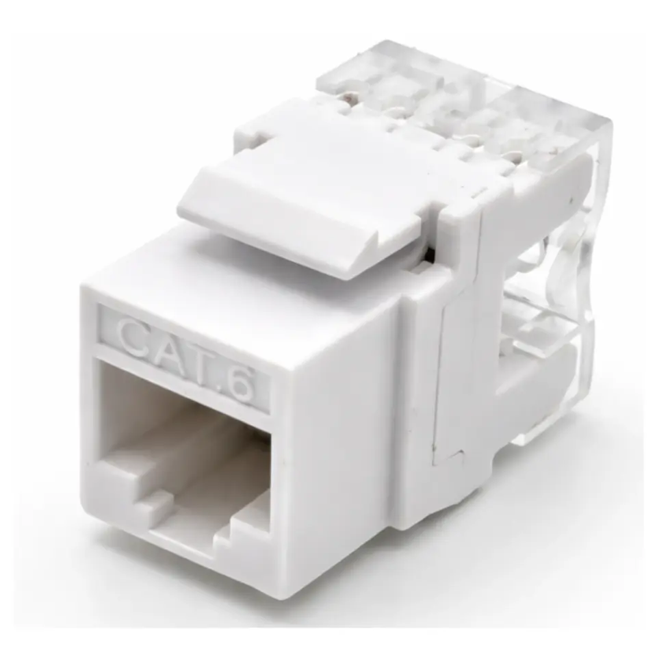 Cat6 RJ45 Keystone Jack 180 Derece Zırhsız (Tip 2)-10 Adet
