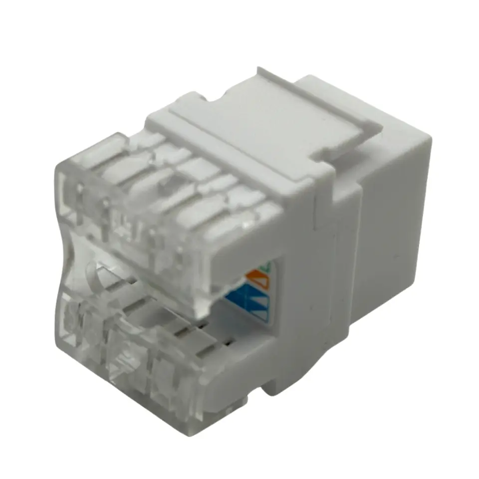Cat6 RJ45 Keystone Jack 180 Derece Zırhsız (Tip 2)-10 Adet