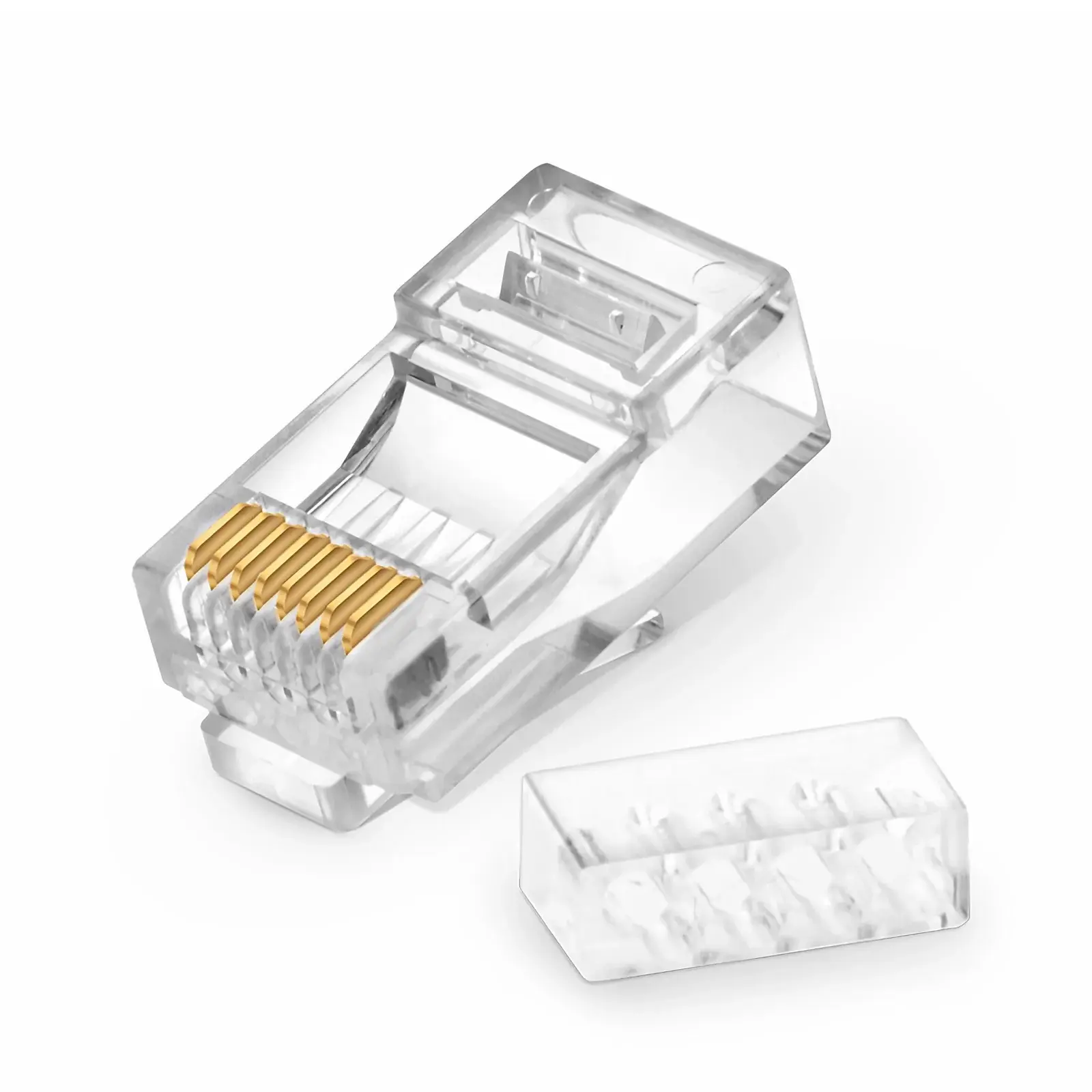 Cat6 RJ45 Jack Konnektör Zırhsız-Organizerli-100adet