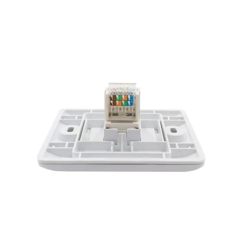 1 Port Face Plate RJ45 Cat6 45X45 Fransız Tip