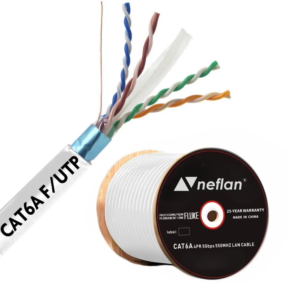 Cat6A F/UTP Lszh 23 Awg Data Kablosu-500metre