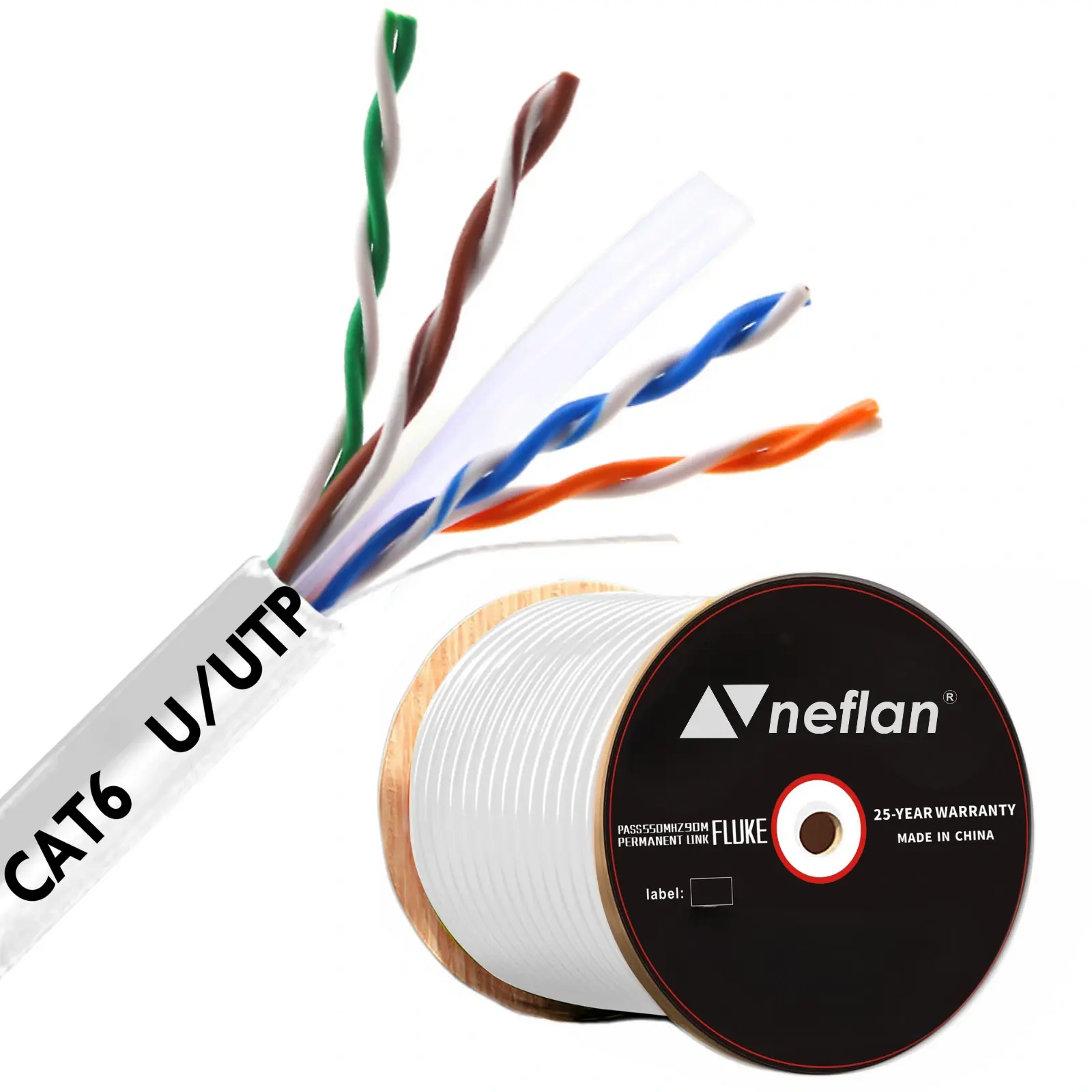 Cat6 UTP Lszh 23 Awg Data Kablosu-500metre