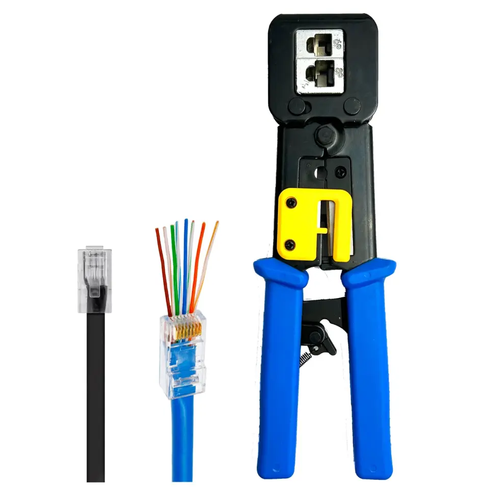 RJ45 / RJ11 Yeni Nesil EZ Jack Pensesi