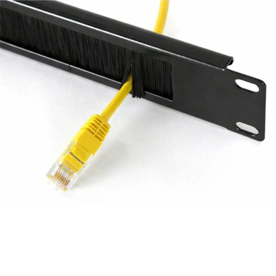 Rack Kabinet Tipi Fırçalı Organizer 1U