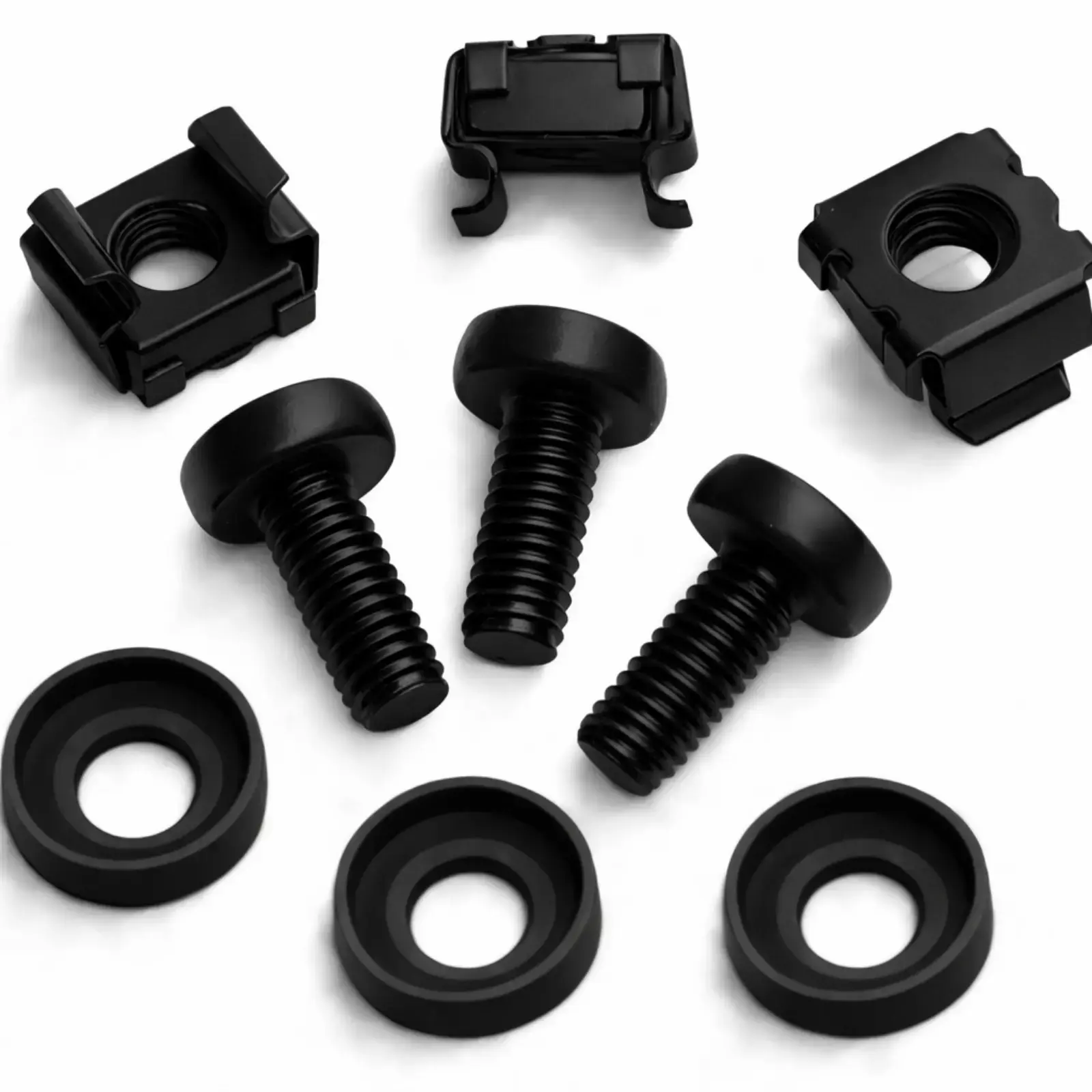 Rack Kabinet Vidası M6 Vida Kafes Somun Seti-20li Set