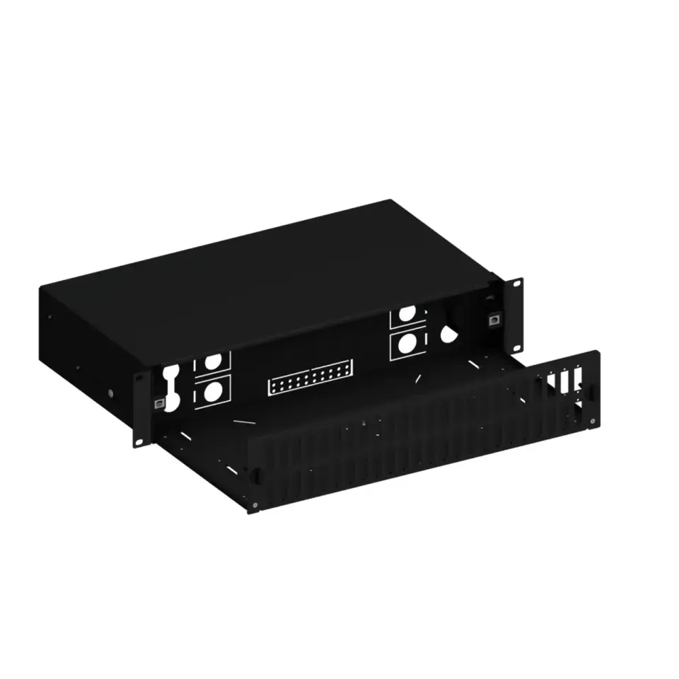 48 Port LC Duplex Fiber Optik Patch Panel 19'' 2U