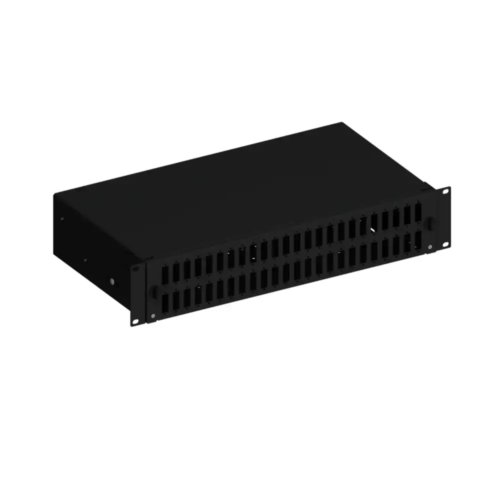 48 Port LC Duplex Fiber Optik Patch Panel 19'' 2U