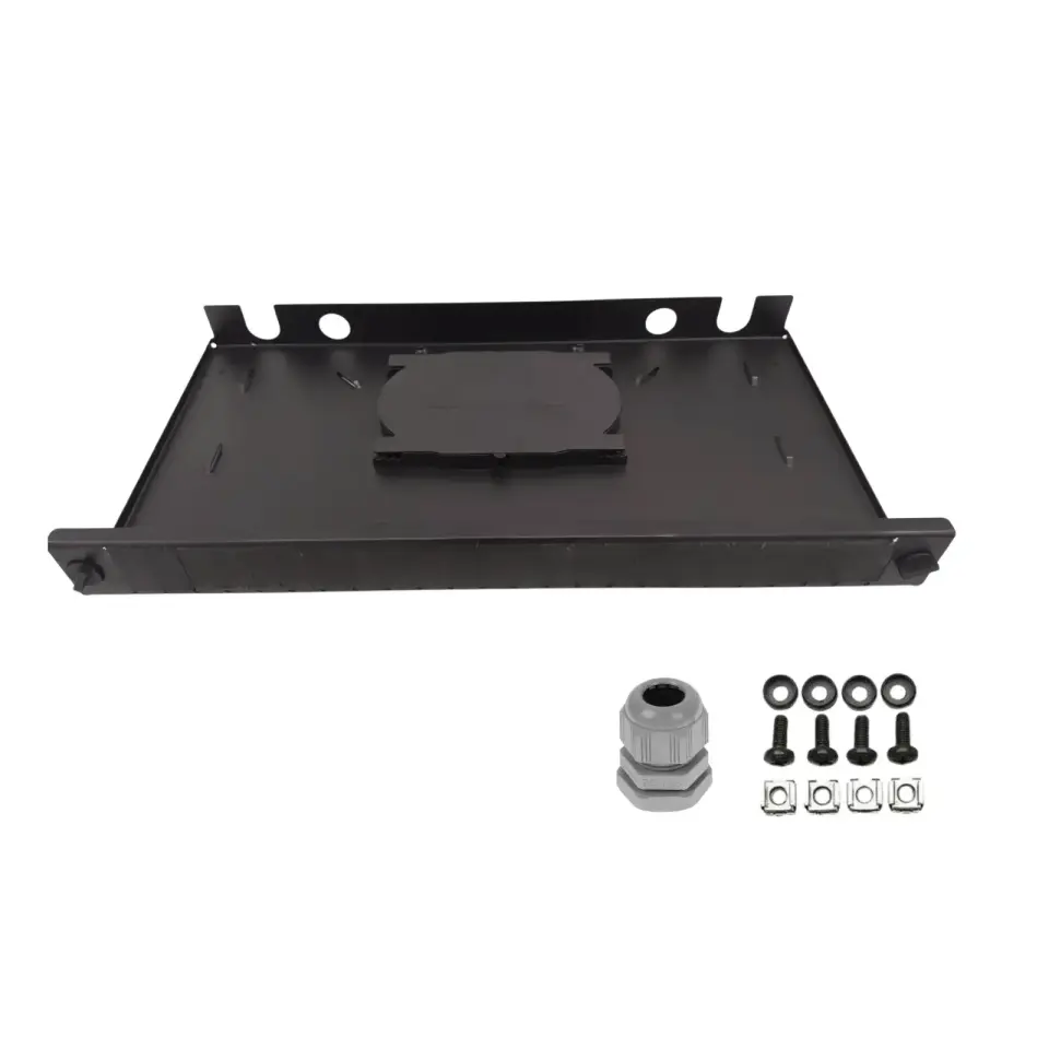 24 Port FC Simplex Fiber Optik Patch Panel 19'' 1U