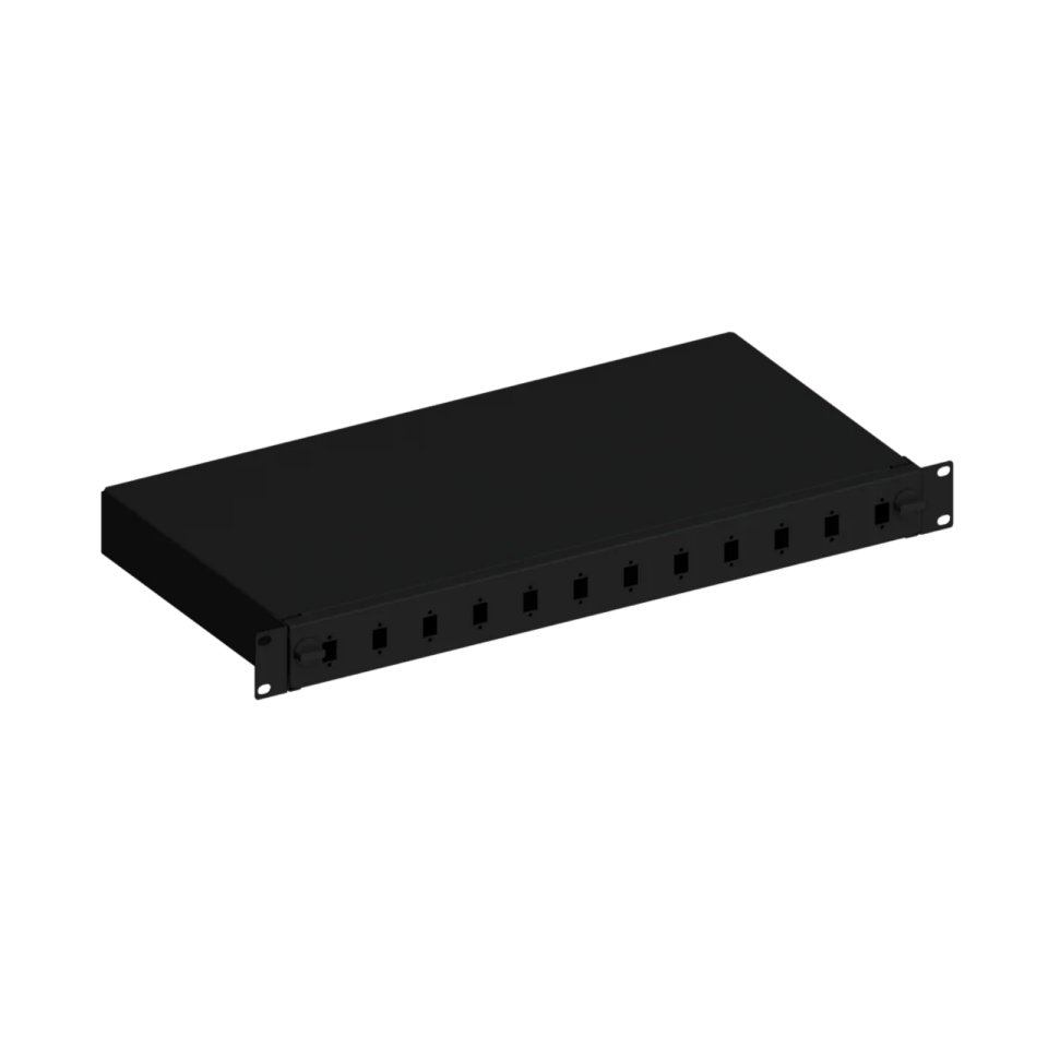 12 Port SC Simplex Fiber Optik Patch Panel 19'' 1U