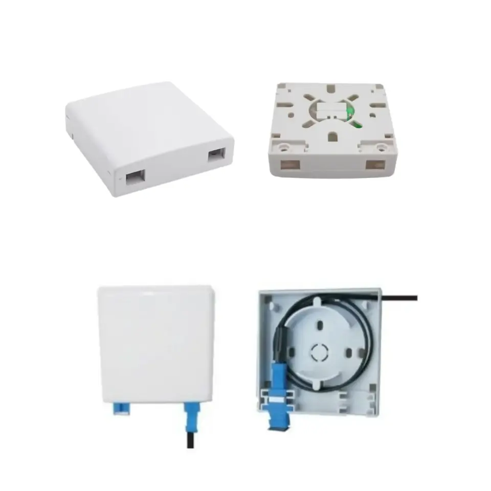 Duvar Tipi Fiber Optik Sonlandırma Kutusu 2 Port SC Simplex(Daire İçi)