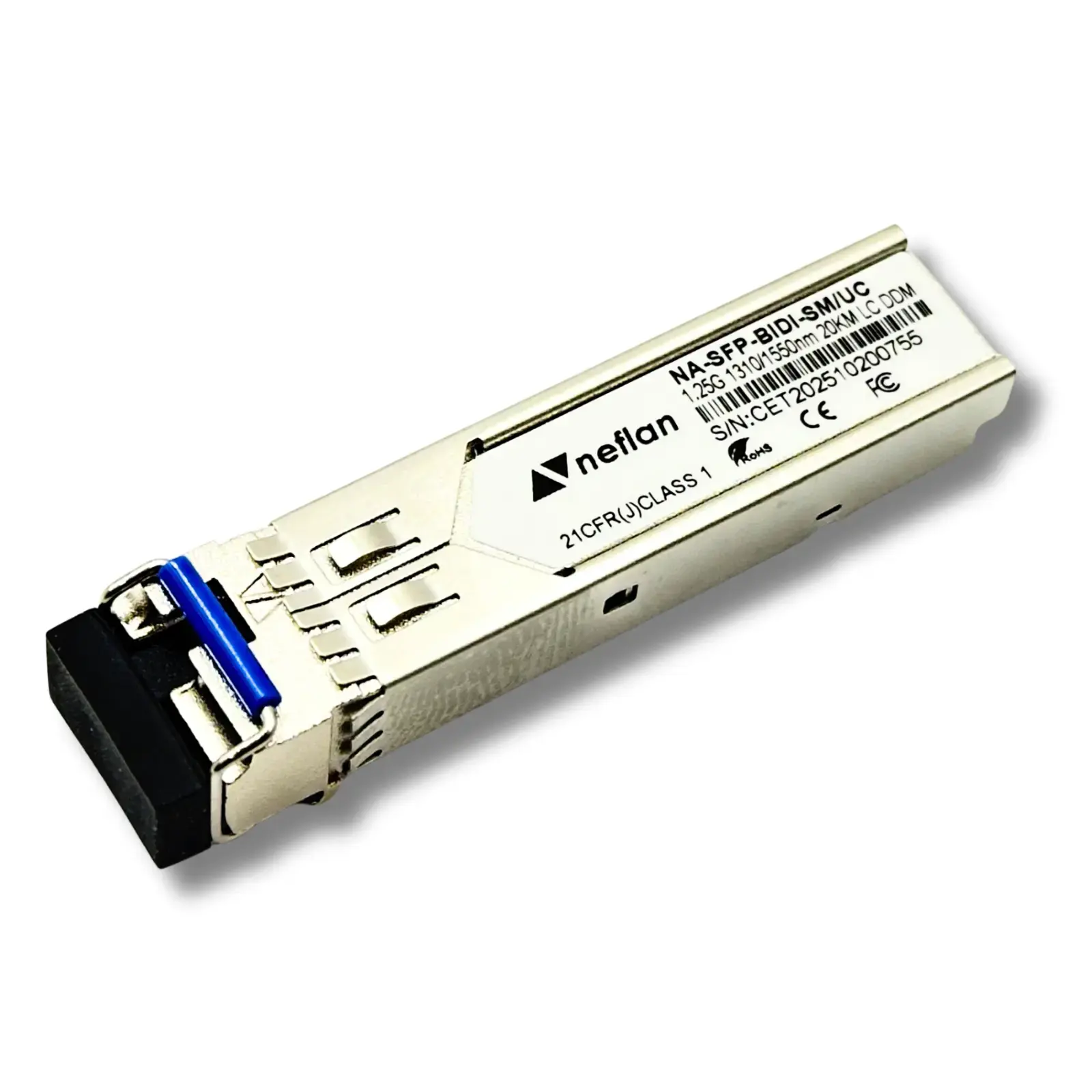 Neflan Gigabit Bidirectional SFP Modül 1.25G 1310nm TX / 1550nm RX  LC SM-40km