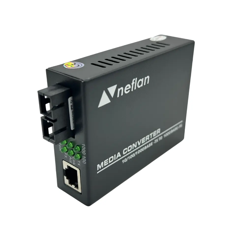 Fiber Optik-Ethernet Dönüştürücü Multimode SC DX Gigabit to Gigabit Ethernet 850nm-550m