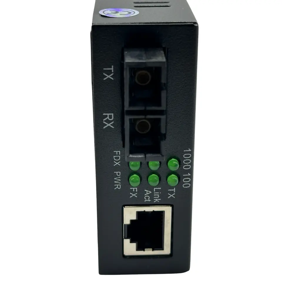 Fiber Optik-Ethernet Dönüştürücü Singlemode SC DX Gigabit to Gigabit Ethernet 1310nm-20km