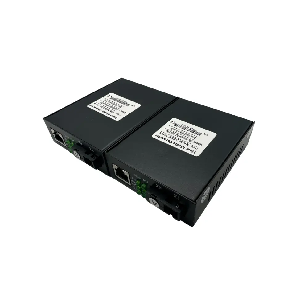 Fiber Optik-Ethernet Dönüştürücü BIDI SC SX Singlemode Gigabit to Gigabit Ethernet 1310nm/1550nm 20km(Çift)