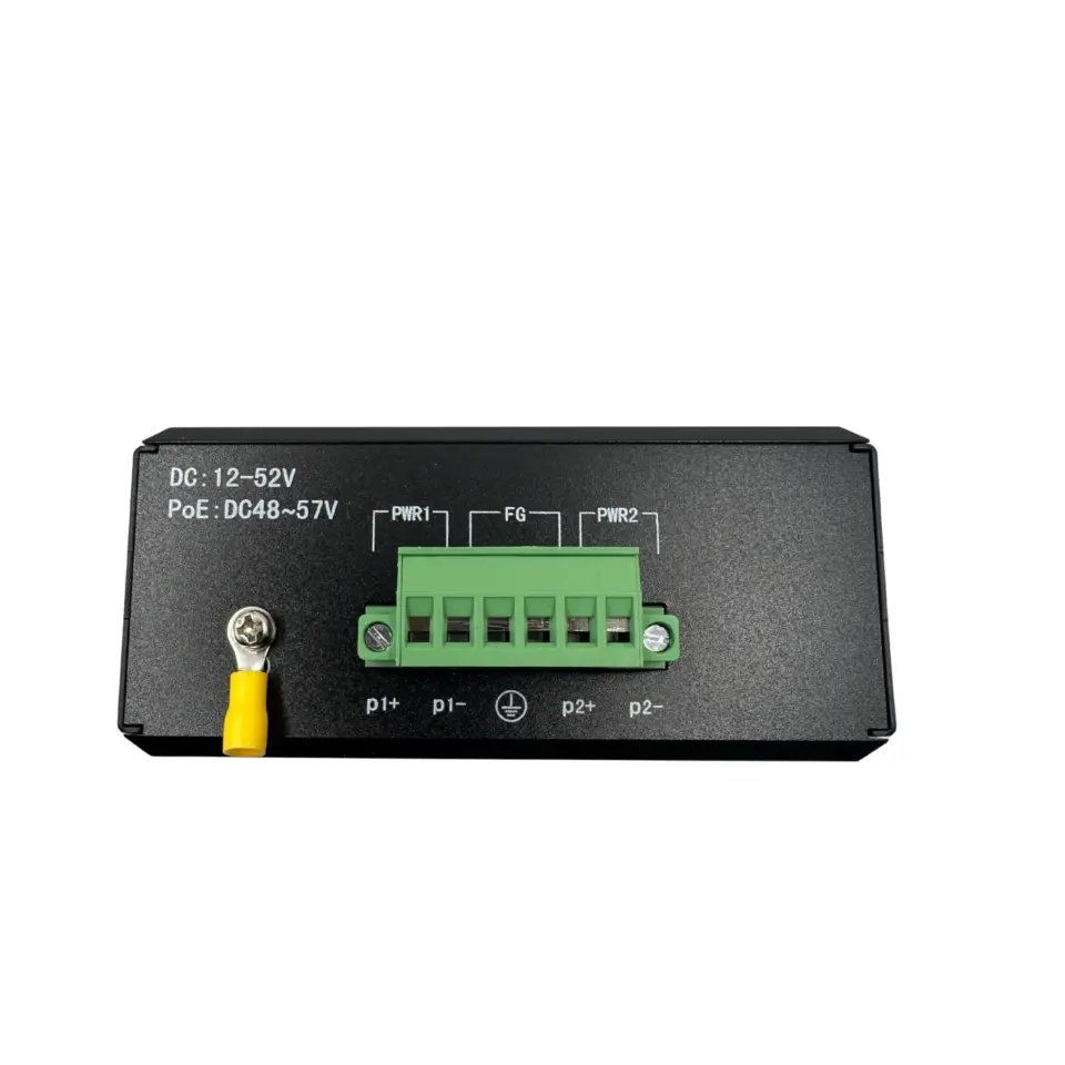 Endüstriyel POE Switch 4 Port Gigabit Ethernet + 2 Port Gigabit SFP(75W Endüstriyel Adaptor ile)