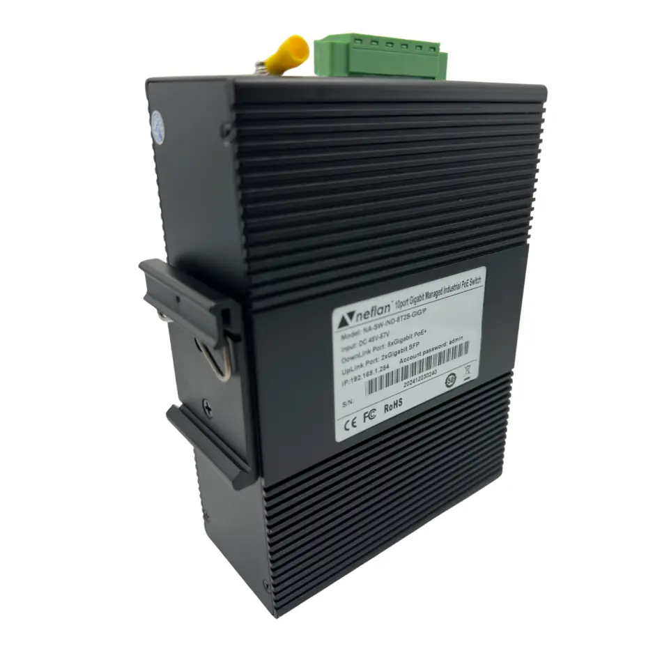 Endüstriyel POE Switch 8 Port Gigabit Ethernet + 2 Port Gigabit SFP 240W