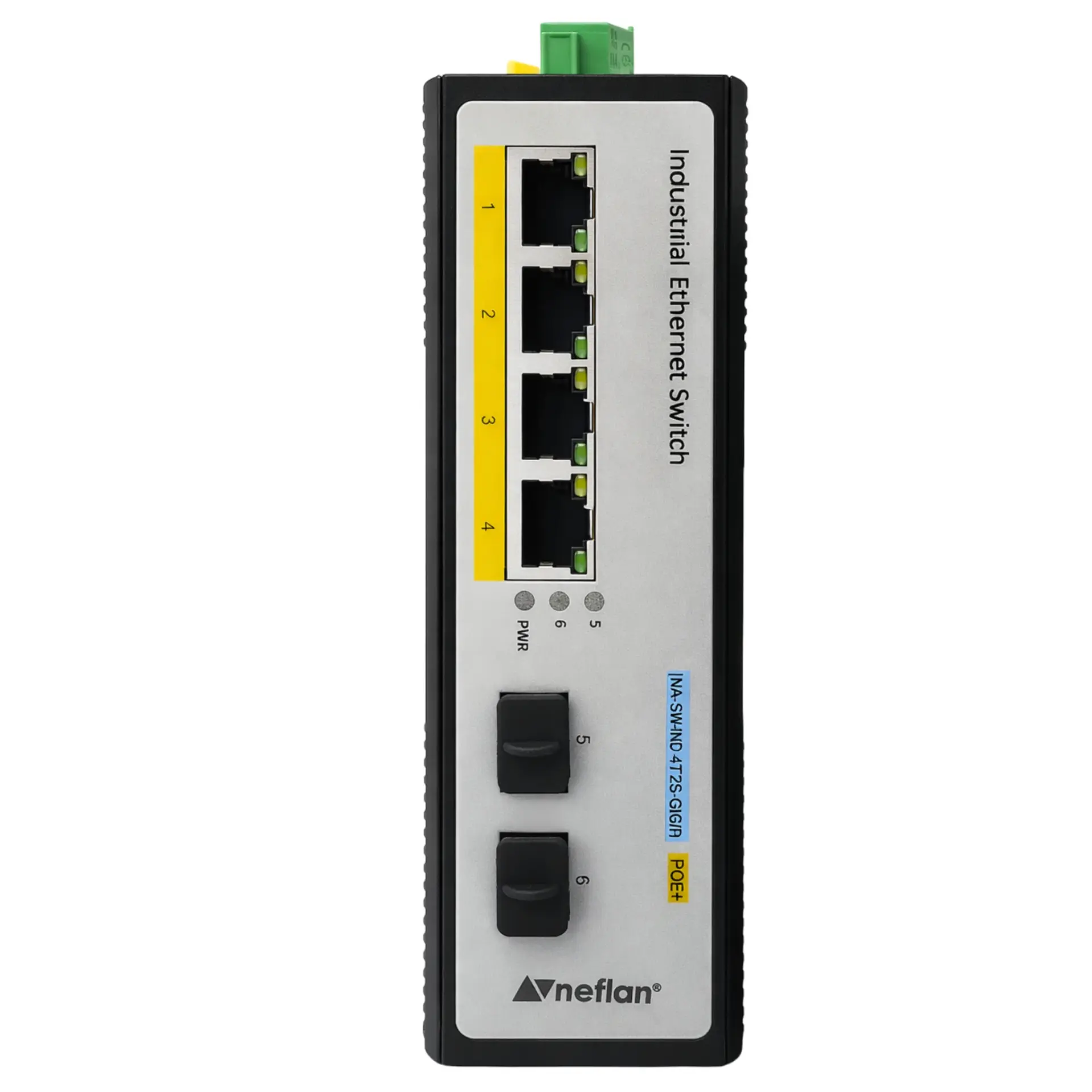 Endüstriyel POE Switch 4 Port Gigabit Ethernet + 2 Port Gigabit SFP 150W